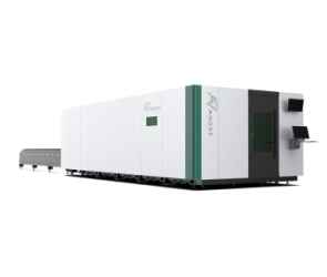 FIBER лазер със сменяема маса затворен